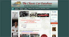 Desktop Screenshot of carparts.classiccardatabase.com