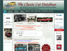Tablet Screenshot of classiccardatabase.com